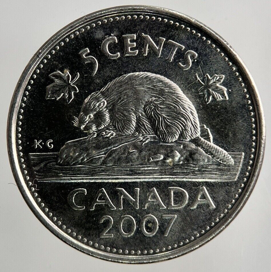 2007 Canada 5 Cents Coin | Fine Collectable Grade