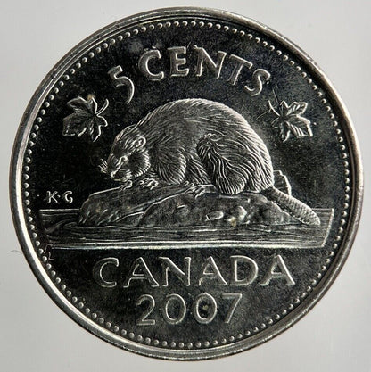 2007 Canada 5 Cents Coin | Fine Collectable Grade