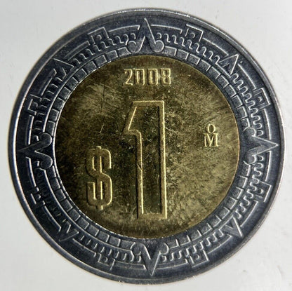 2008 Mexico 1 Peso Coin | Very High Grade