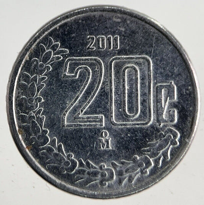 2011 Mexico 20 Centavos Coin | Fine Collectable Grade