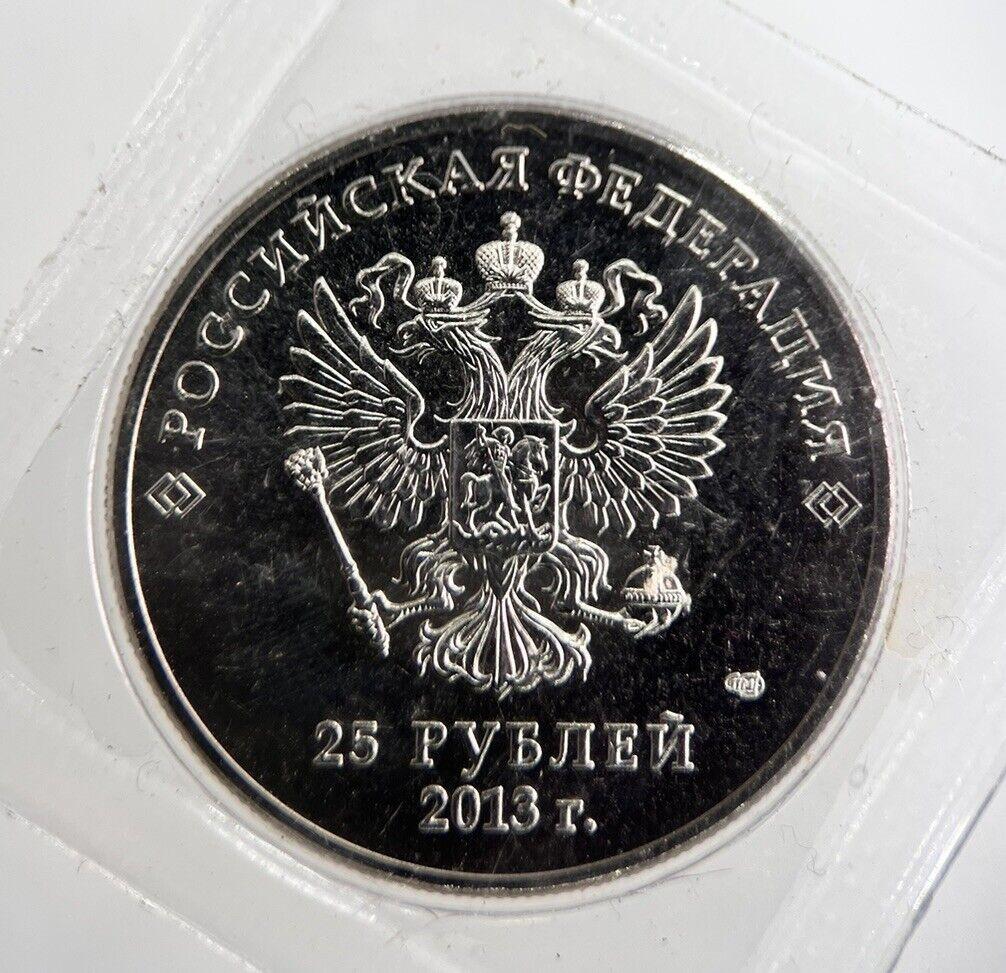 2013 Russia Sochi 25 Roubles Coin New And Sealed | Very High Grade | a8926