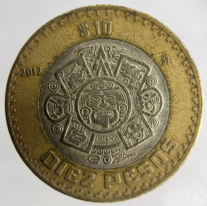 2012 Mexico 10 Pesos Coin | Very High Grade