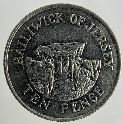 2012 Jersey 10p Ten-Pence Coin | Fine Collectable Grade
