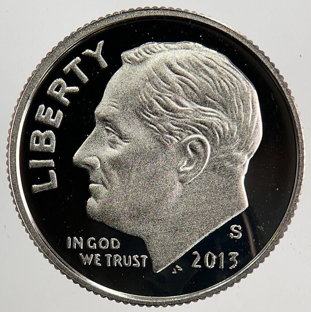 2013-S US USA Proof Roosevelt Dime Coin | Very High Grade | a5790