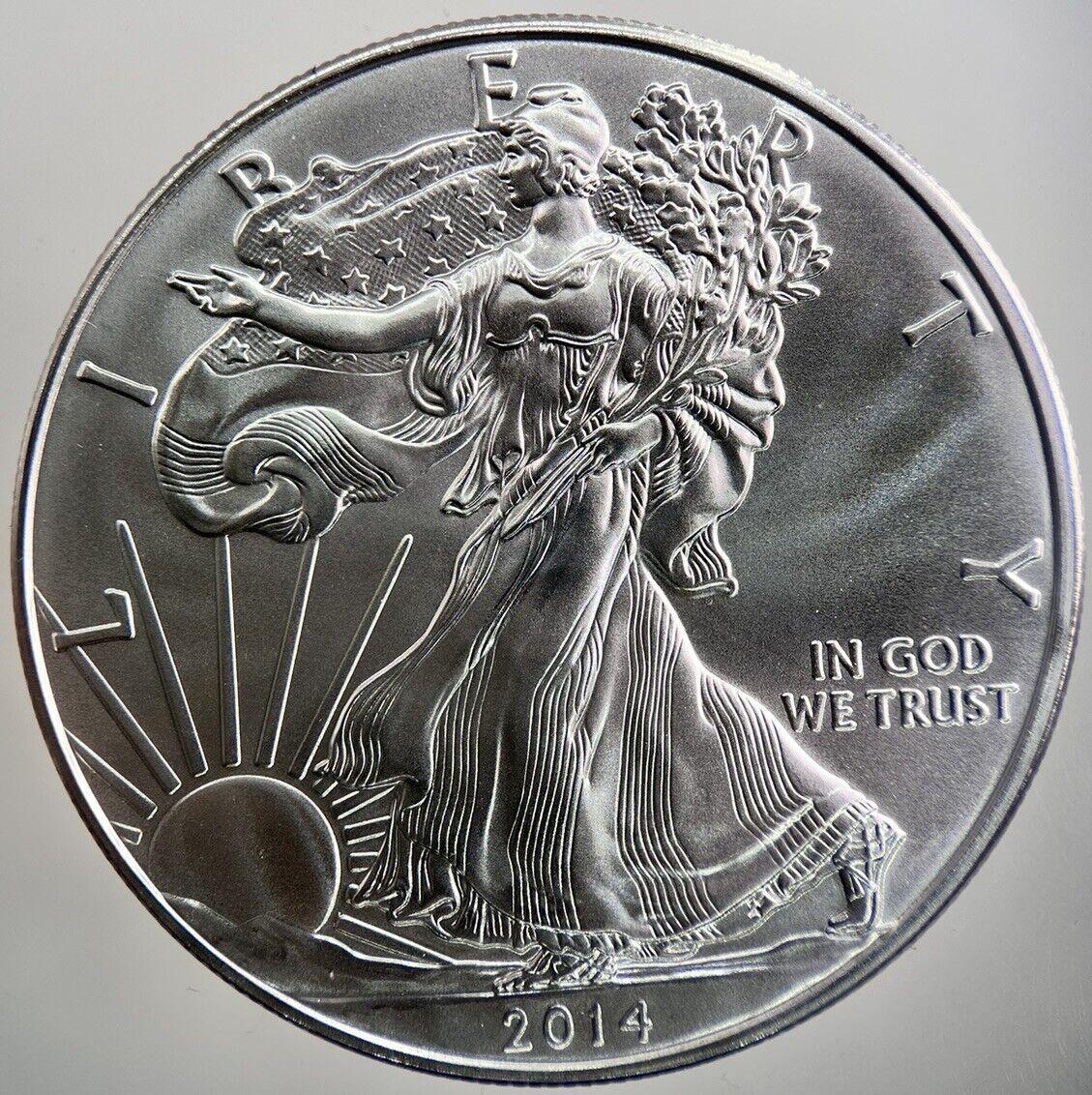 2014 American Silver Eagle 1oz Silver Coin | Very High Grade | a3557
