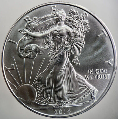 2014 American Silver Eagle 1oz Silver Coin | Very High Grade | a3557