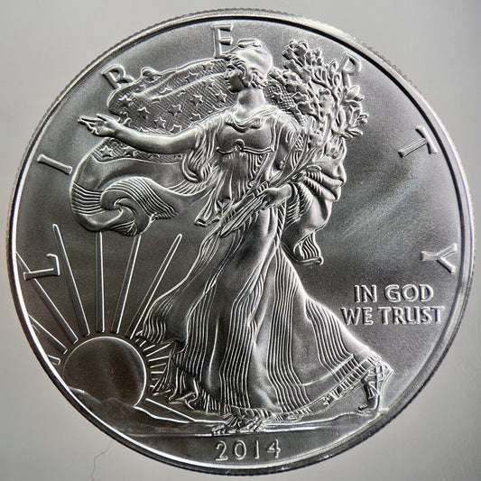 2014 American Silver Eagle 1oz Silver Coin | Very High Grade | a3913