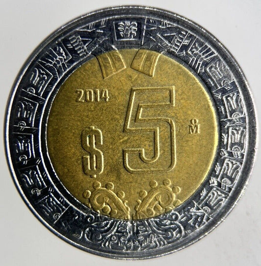 2014 Mexico 5 Pesos Coin | Very High Grade