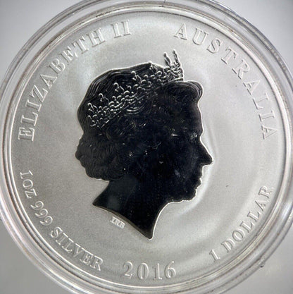 2016 Perth Mint Year Of The Monkey 1oz Silver Coin | Comes In Capsule | a2429