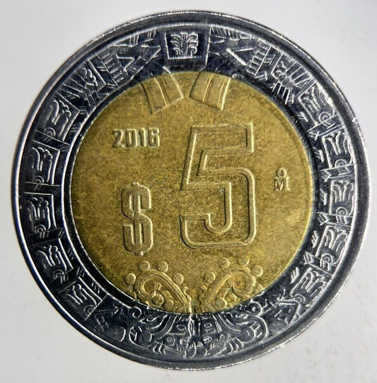 2016 Mexico 5 Pesos Coin | Very High Grade