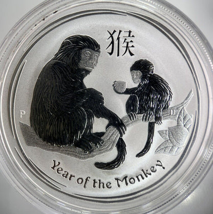 2016 Perth Mint Year Of The Monkey 1oz Silver Coin | Comes in Capsule | a2754