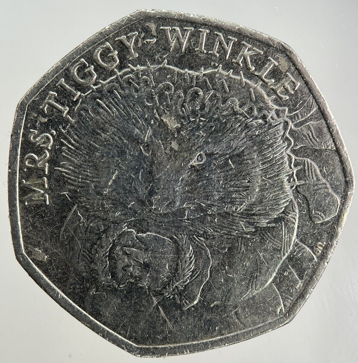 2016 Elizabeth II 2nd Tiggy-Winkle 50p Fifty-Pence Coin | Collectable Grade