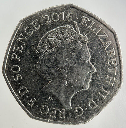 2016 Elizabeth II 2nd Tiggy-Winkle 50p Fifty-Pence Coin | Collectable Grade