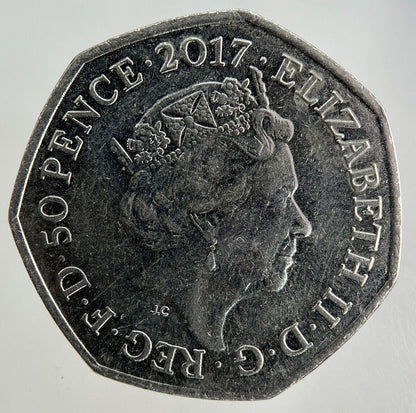 2017 Elizabeth II 2nd Benjamin Bunny 50p Fifty-Pence Coin | Collectable Grade