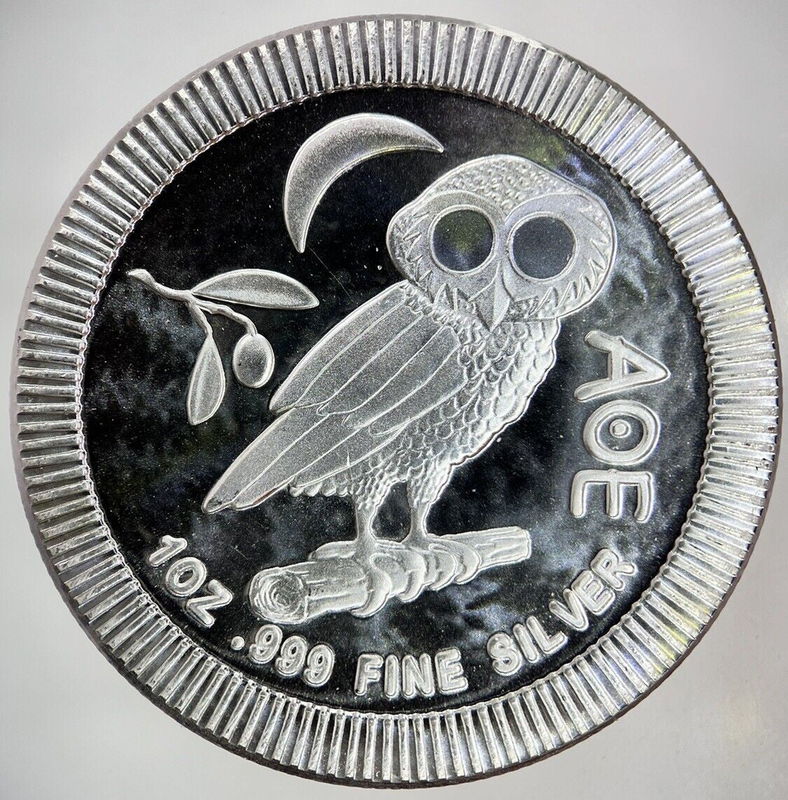 2019 New Zealand Owl 1oz Silver Coin | Very High Grade