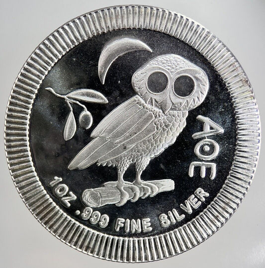 2018 New Zealand Owl AOE 1oz Silver Coin | Very High Grade | a3577
