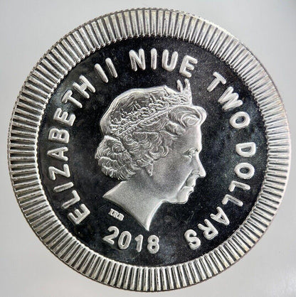 2018 New Zealand Owl AOE 1oz Silver Coin | Very High Grade | a3577