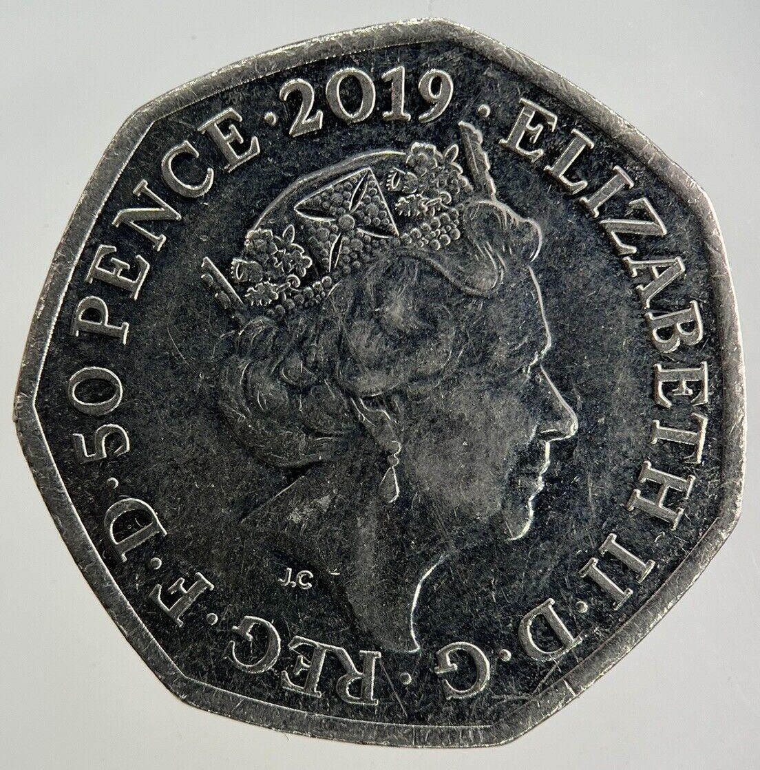 2019 Elizabeth II 2nd Paddington Bear 50p Fifty-Pence Coin | Collectable Grade