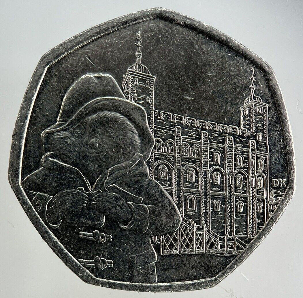 2019 Elizabeth II 2nd Paddington Bear 50p Fifty-Pence Coin | Collectable Grade