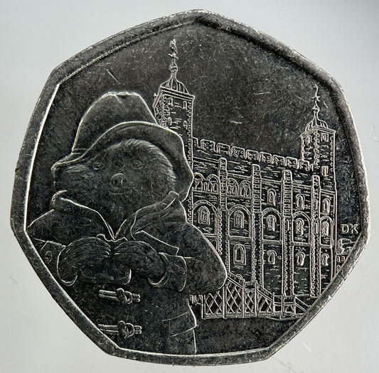 2019 Elizabeth II 2nd Paddington Bear 50p Fifty-Pence Coin | Collectable Grade