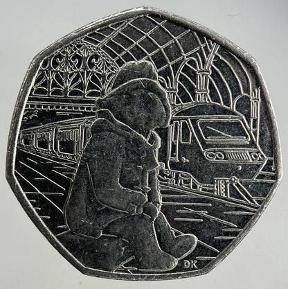 2018 Elizabeth II 2nd Paddington Bear 50p Fifty-Pence Coin | Collectable Grade