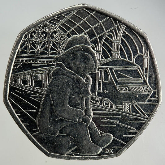 2018 Elizabeth II 2nd Paddington Bear 50p Fifty-Pence Coin | Collectable Grade