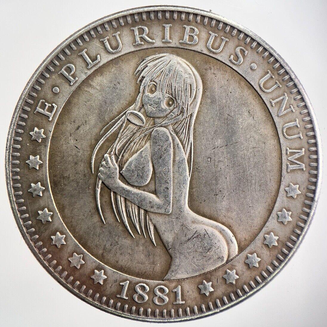 American Morgan Dollar Style Naked Nude Woman Coin | Collectable Grade | a675