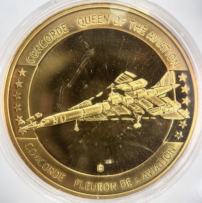 British & France Concorde Medal Token Coin | Comes in Capsule