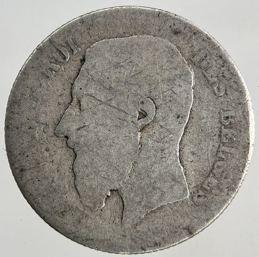Belgium 50 Centimes Silver Coin | Fair Grade