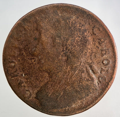 British Charles II 2nd Half-Penny Coin | Collectable Grade