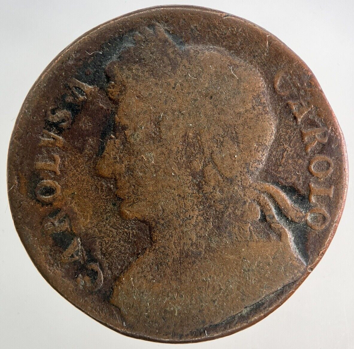 British Charles II 2nd Half-Penny Coin | Collectable Grade