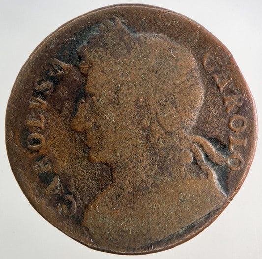 British Charles II 2nd Half-Penny Coin | Collectable Grade