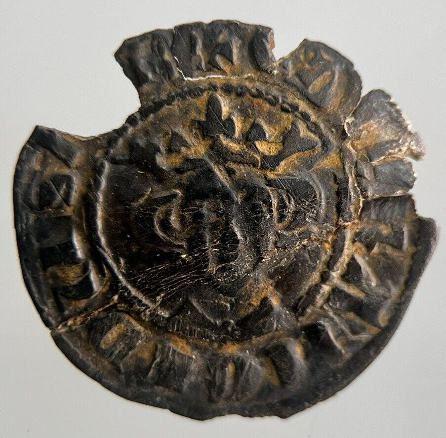 British Edward I 1st Medieval Hammered Silver Penny Coin | a4423