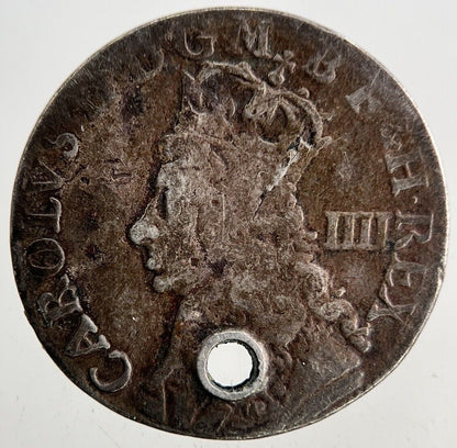 British Charles II 2nd Maundy Four-Pence Silver Coin | Collectable Grade
