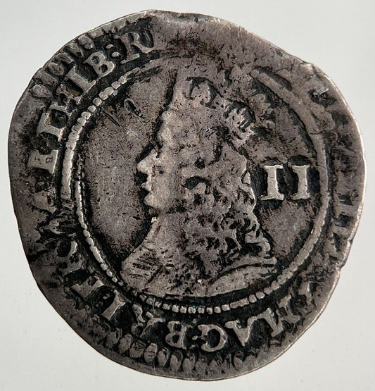 British Charles II 2nd Maundy Two-Pence Silver Coin | Fine Collectable Grade