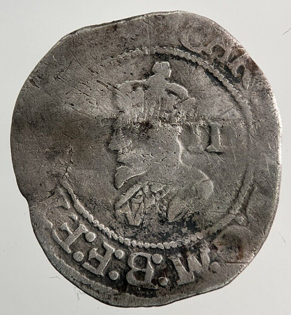 British Charles I 1st Half-Groat Silver Hammered Coin | Collectable Grade