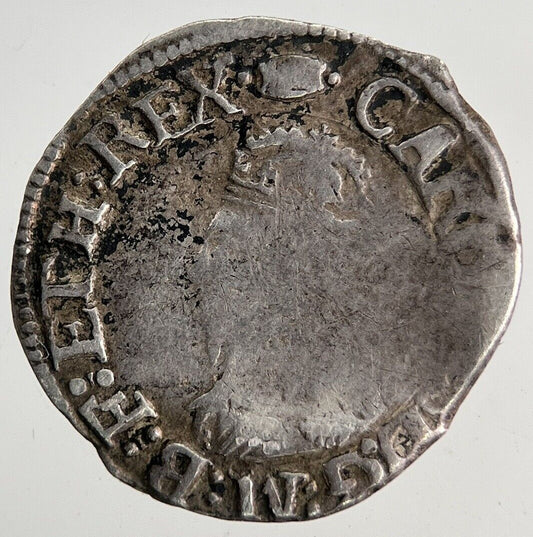 British Charles I 1st Penny Hammered Silver Coin | Collectable Grade | a9152