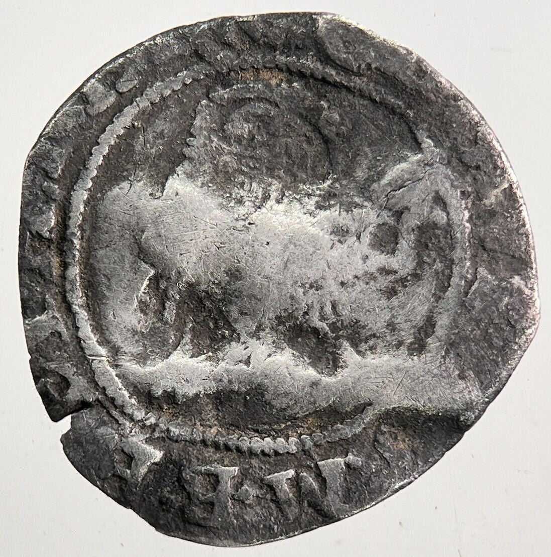 British Charles I 1st Penny Hammered Silver Coin | Collectable Grade | a5796