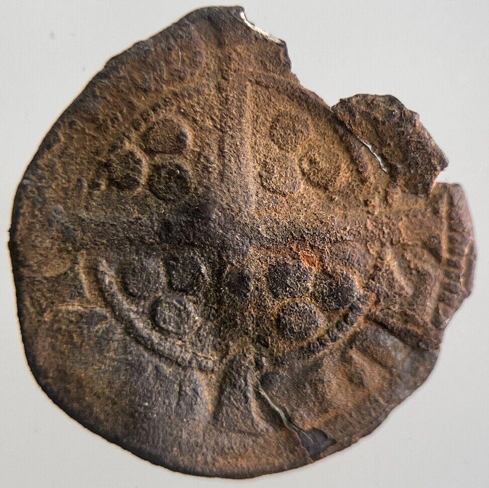 British Edward I 1st Medieval Hammered Silver Penny Coin | a4436