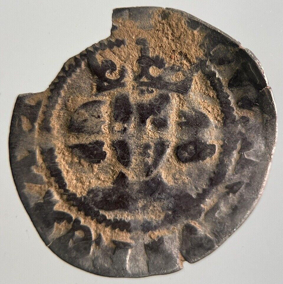 British Edward I 1st Medieval Hammered Silver Penny Coin | a4425