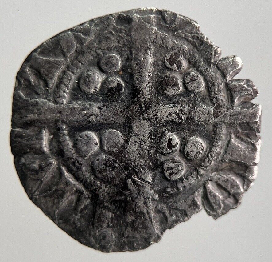 British Edward I 1st Medieval Hammered Silver Penny Coin | a4424
