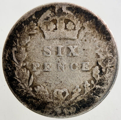British Edward VII Sixpence Silver Coin | Fair Grade