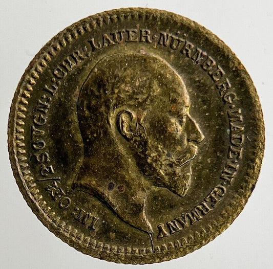 British Edward VII Mini Toy Money Token Coin | Fine Collectable Grade