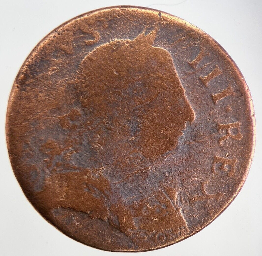 British George 3rd III Half-Penny Coin | Fair Grade