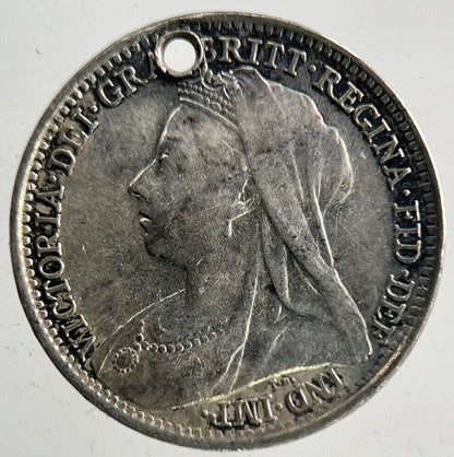 British Engraved Victoria Threepence Silver Coin | Fine Collectable Grade