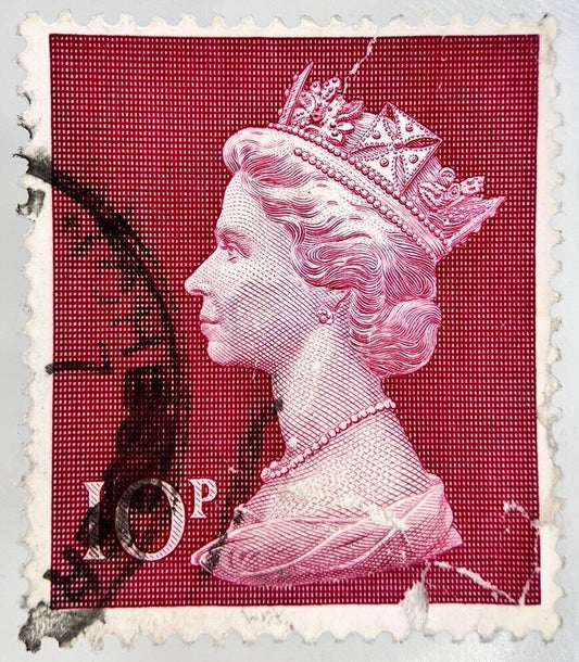 British Elizabeth II Large 10 Ten-Pence Stamp | Collectable Grade