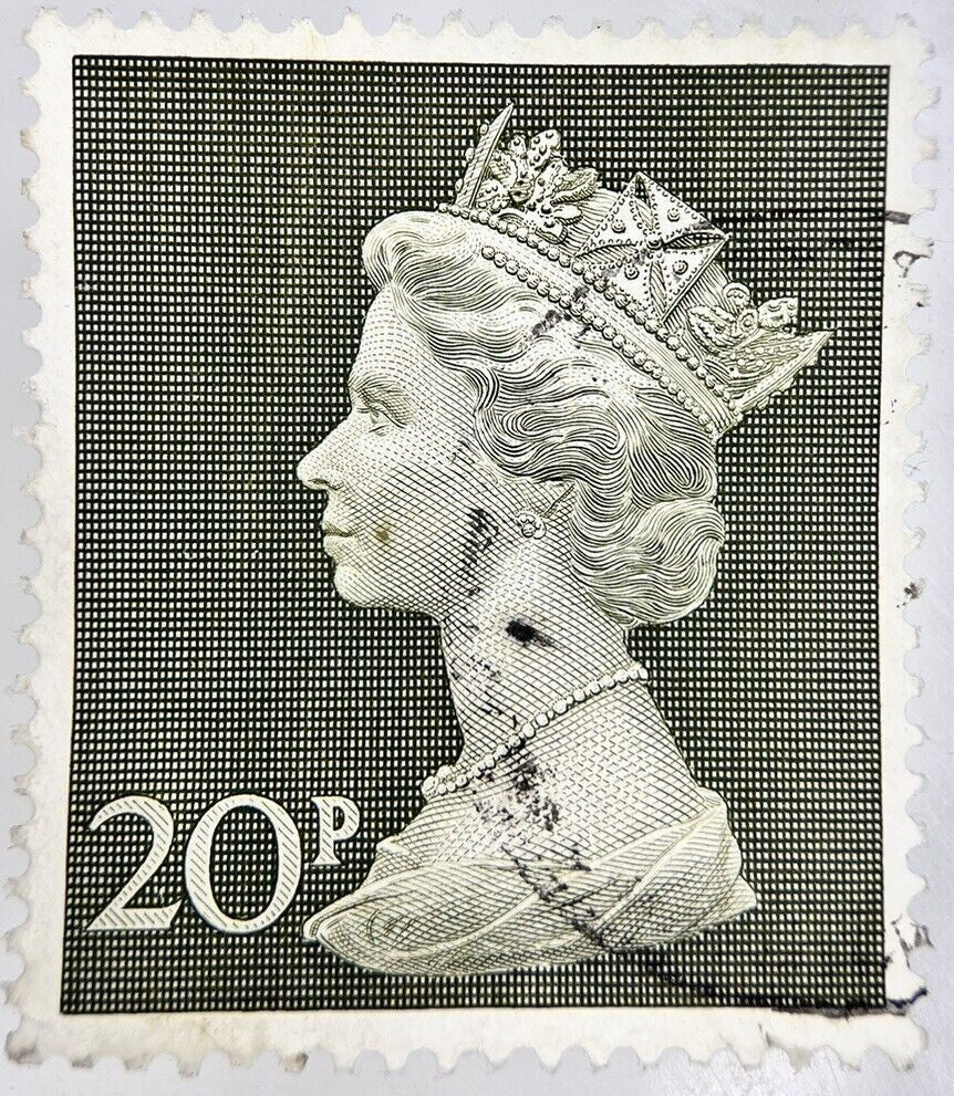 British Elizabeth II Large 20 Twenty-Pence Stamp | Collectable Grade