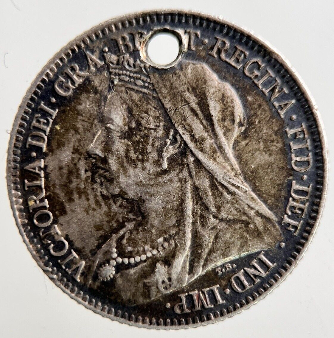 British Engraved Victoria Sixpence Silver Coin | Fine Collectable Grade