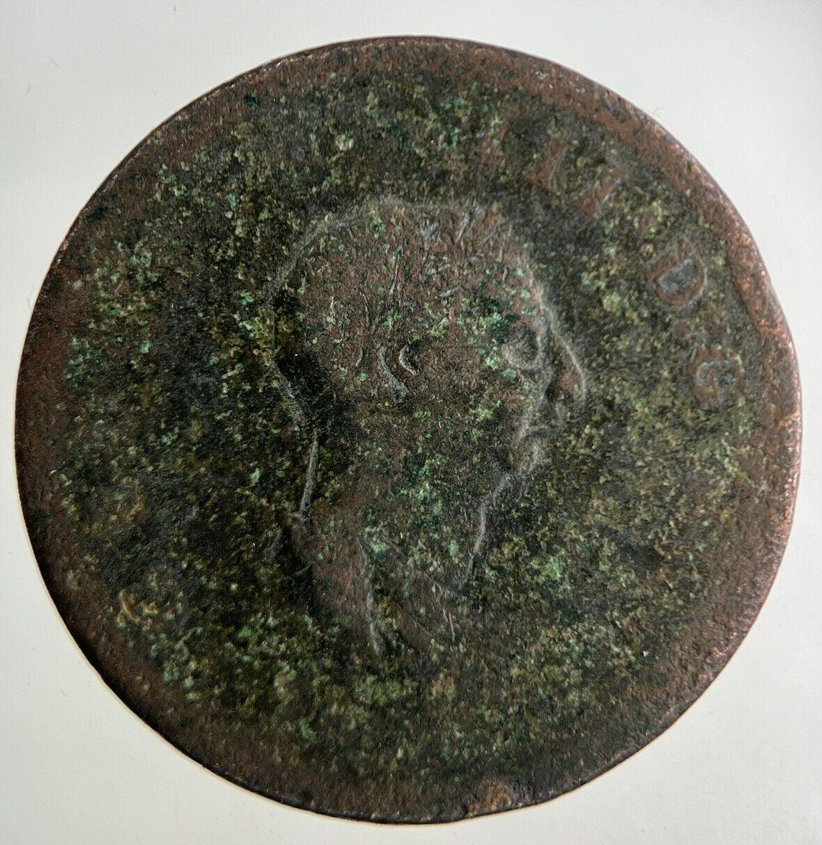 British George III 3rd Half-Penny Coin | Fair Grade