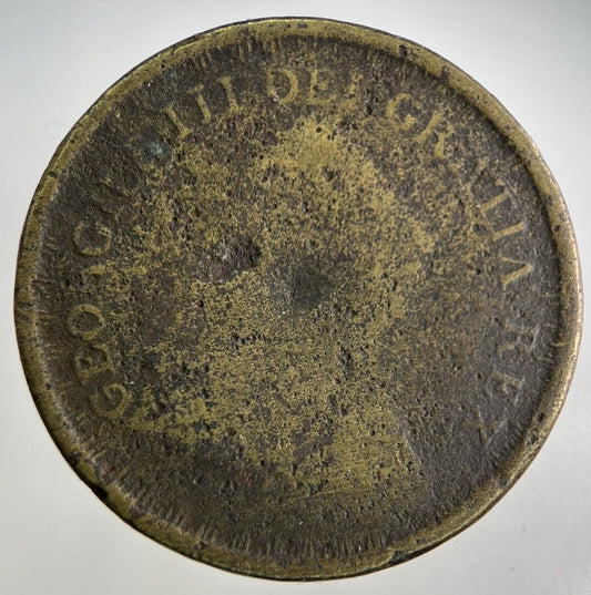 British George III 3rd Bank Token Coin | Fair Grade